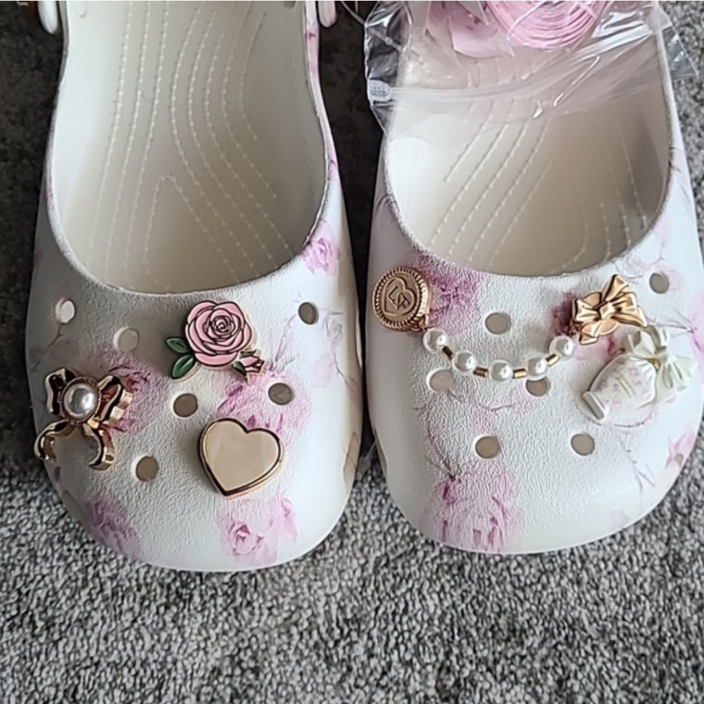 NWT loveshackfancy x crocs Classic Ballet Flat - Picture 7 of 9
